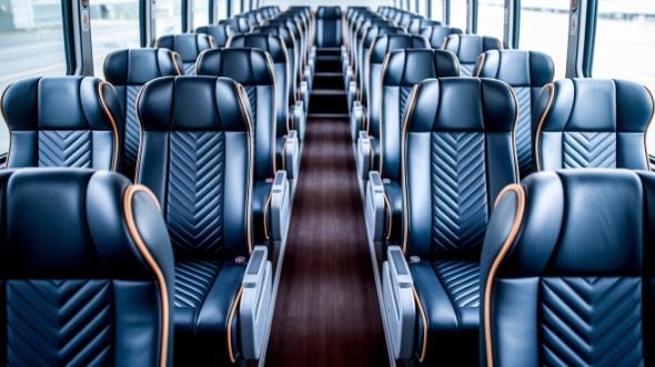 50 passenger charter bus inside schaumburg